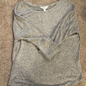 Market & Spruce Gray Crew Neck Sweater